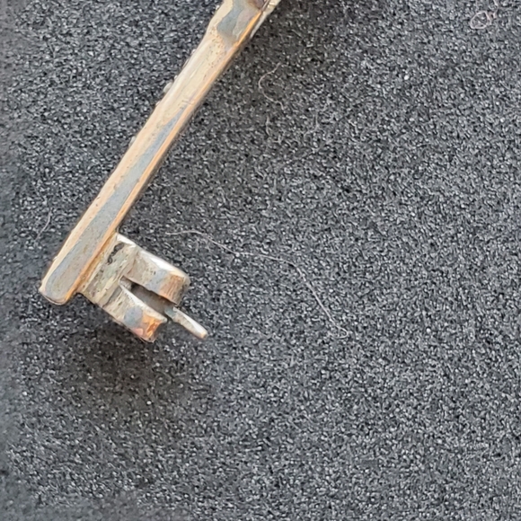 Sterling Onyx Marcasite Bar Pin - Picture 5 of 9